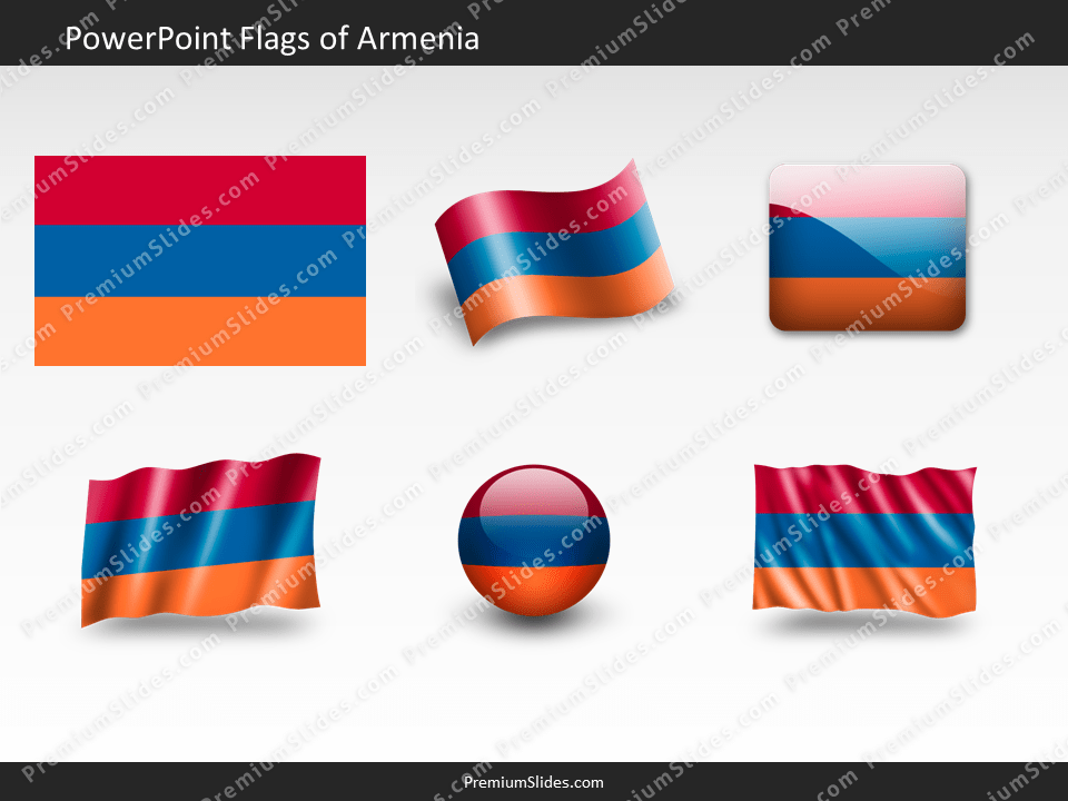 Free Armenia Flag PowerPoint Template