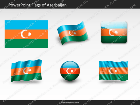 Free Azerbaijan Flag PowerPoint Template