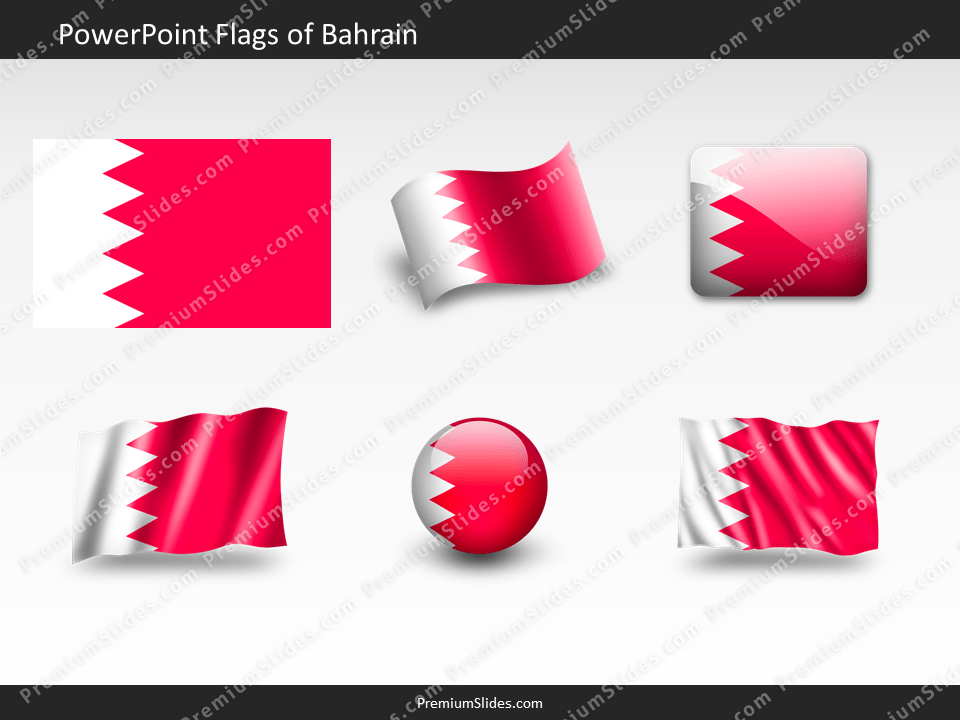 Free Bahrain Flag PowerPoint Template