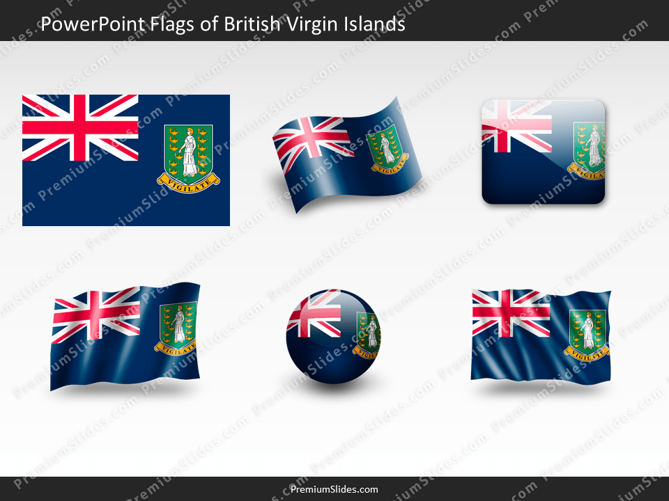 Free British-Virgin-Islands Flag PowerPoint Template