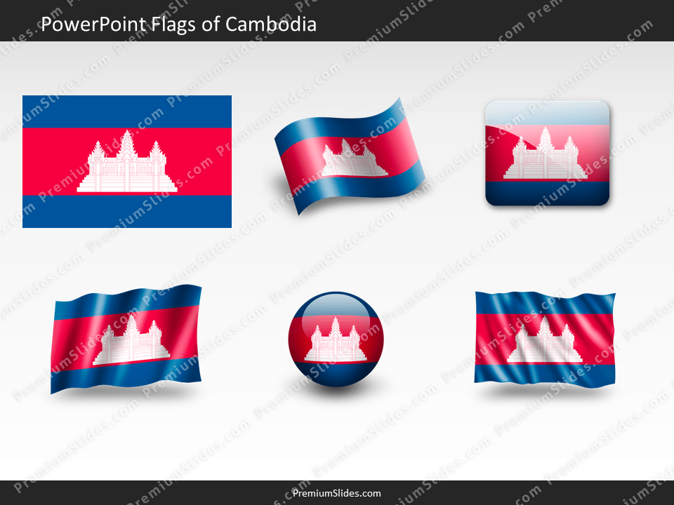 Free Cambodia Flag PowerPoint Template