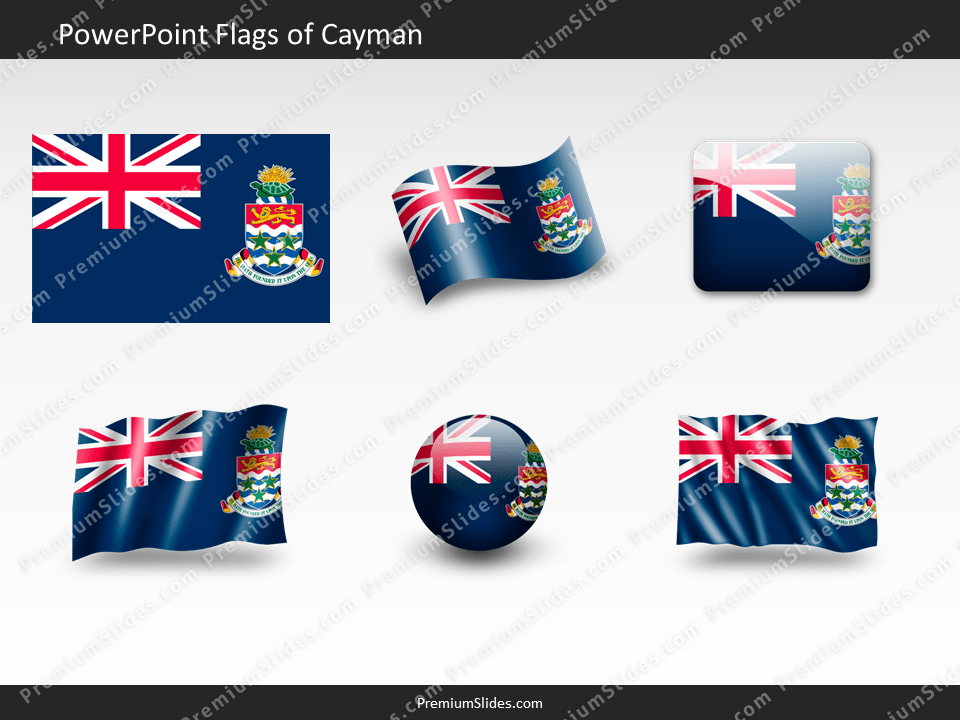 Free Cayman Flag PowerPoint Template
