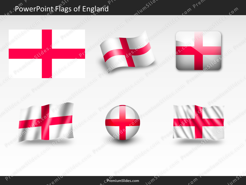 Free England Flag PowerPoint Template