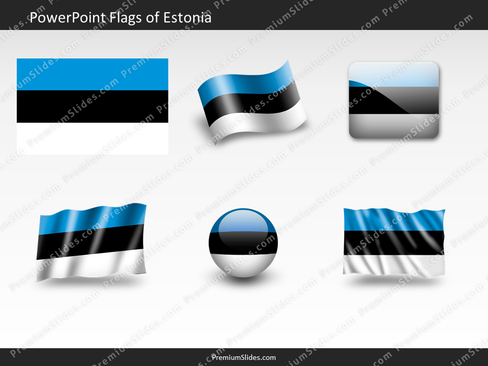 Free Estonia Flag PowerPoint Template