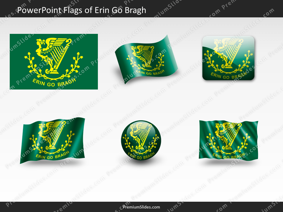 Free Go-Bragh Flag PowerPoint Template