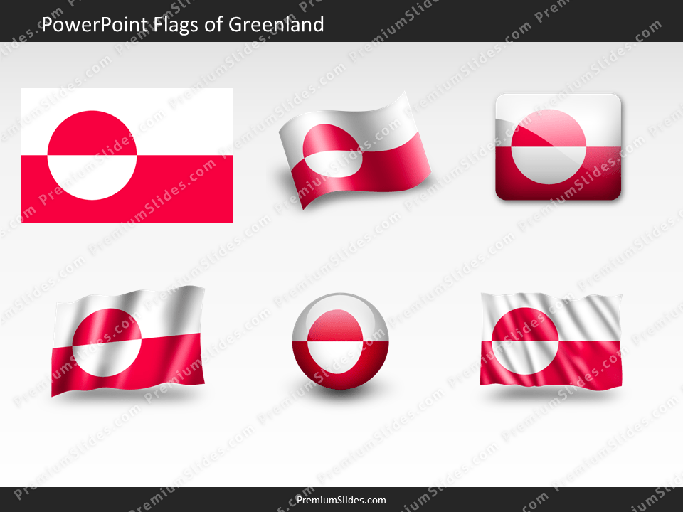 Free Greenland Flag PowerPoint Template