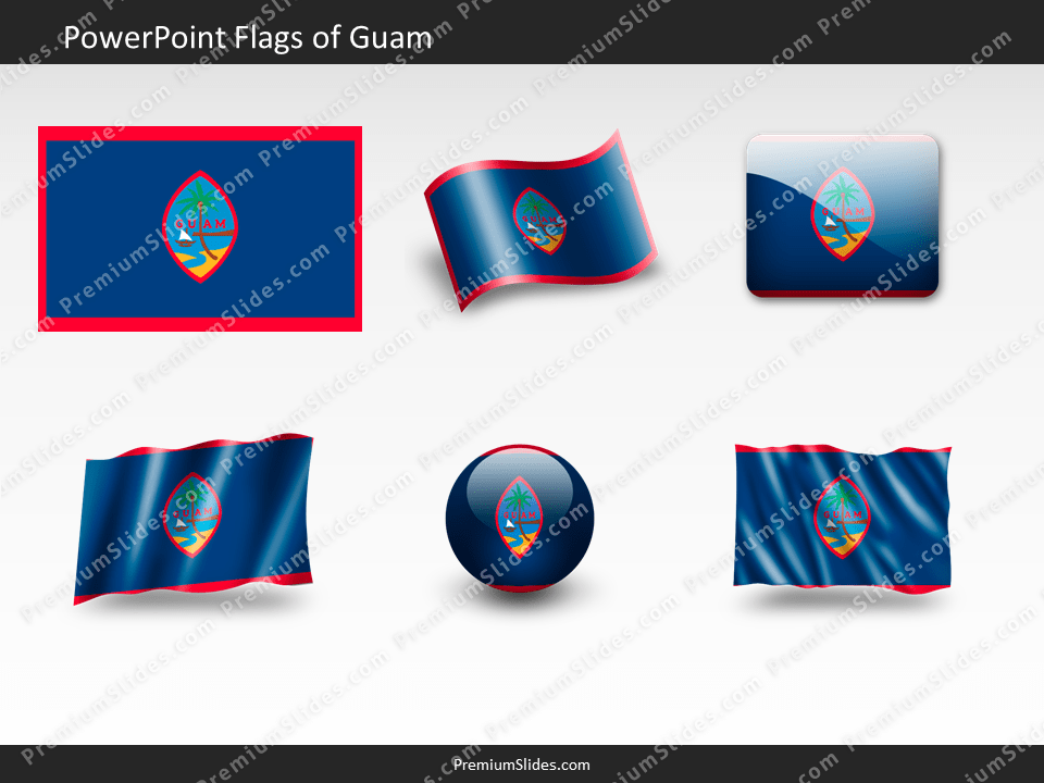 Free Guam Flag PowerPoint Template