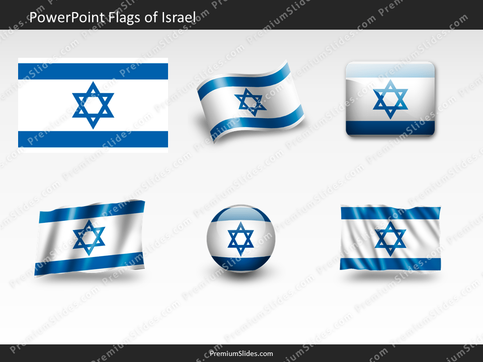 Free Israel Flag PowerPoint Template