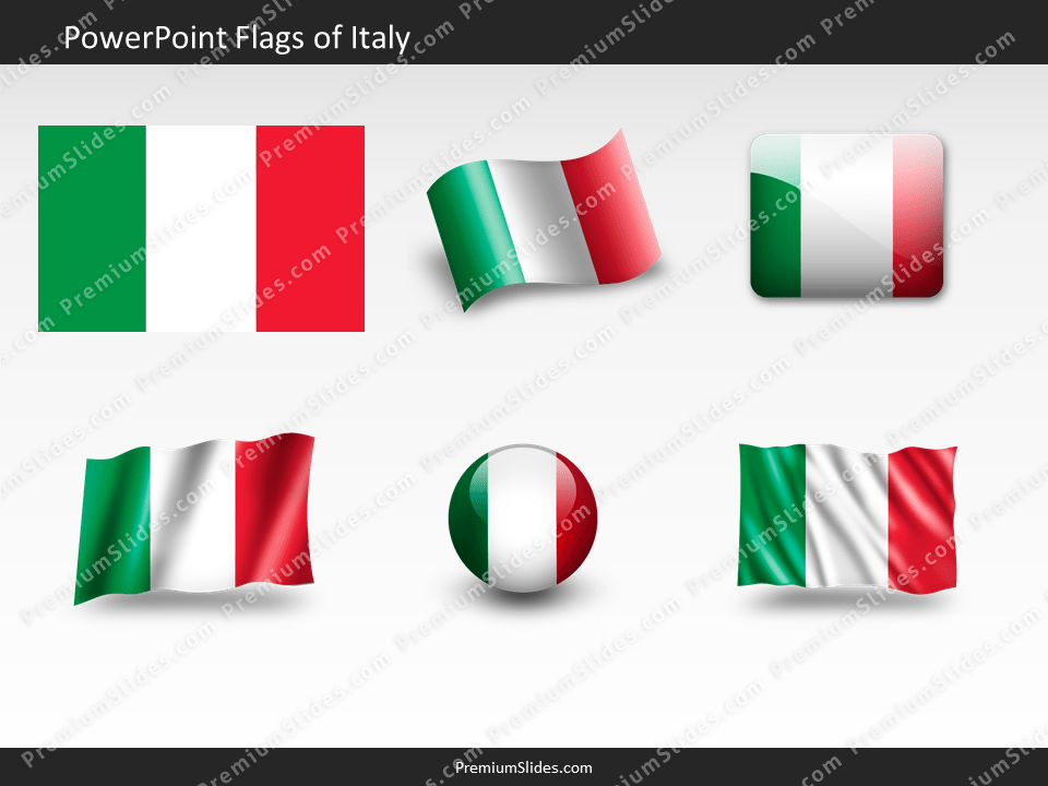 Free Italy Flag PowerPoint Template