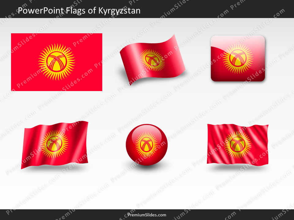 Free Kyrgyzstan Flag PowerPoint Template