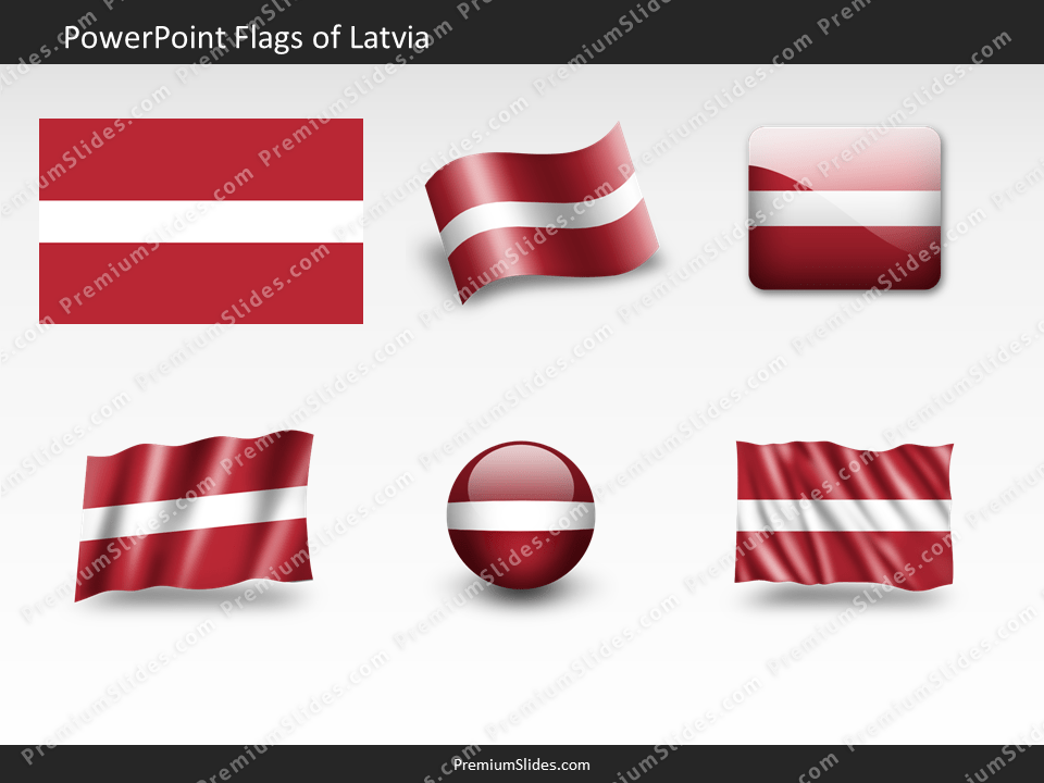 Free Latvia Flag PowerPoint Template