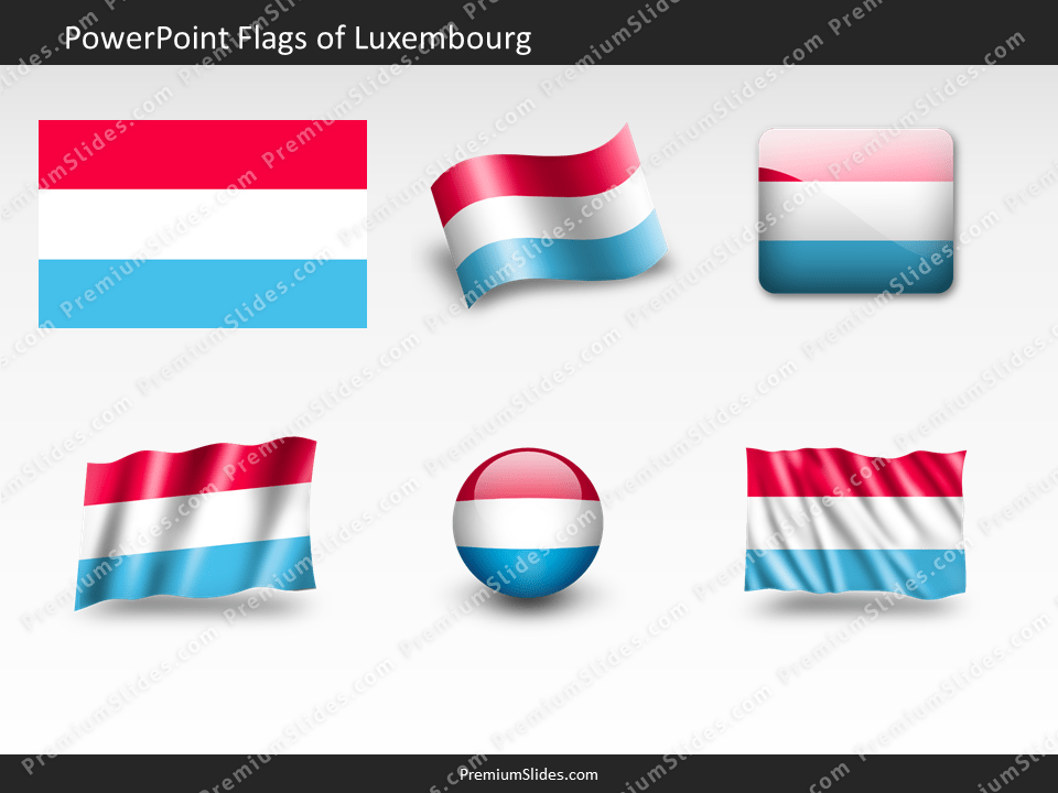 Free Luxembourg Flag PowerPoint Template