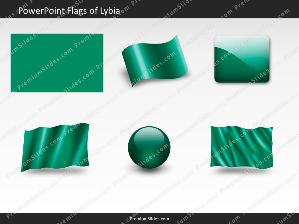 Free Lybia Flag PowerPoint Template