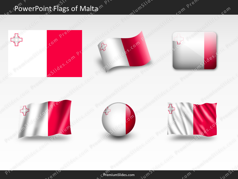 Free Malta Flag PowerPoint Template