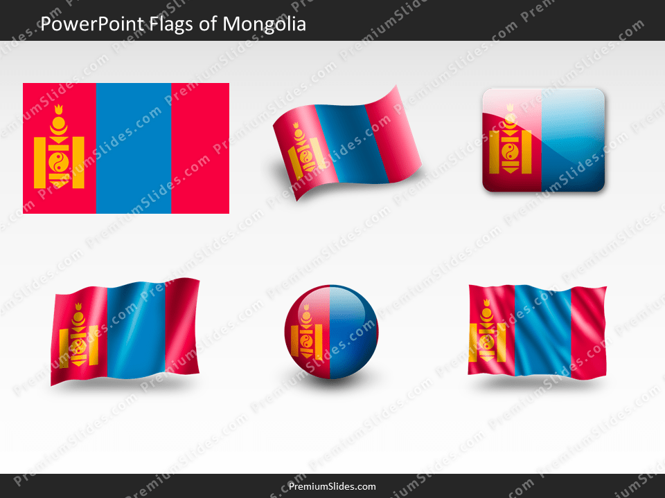 Free Mongolia Flag PowerPoint Template