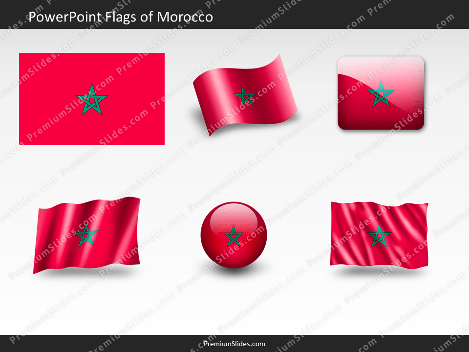 Free Morocco Flag PowerPoint Template