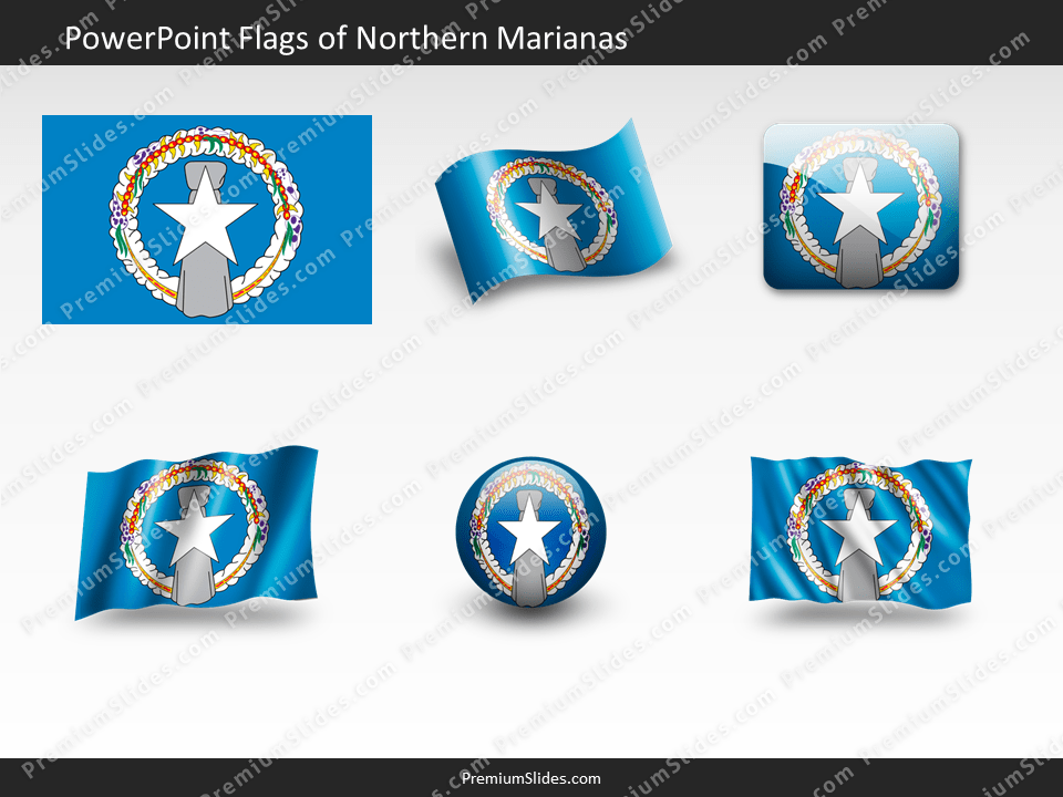 Free Northern Marianas Flag PowerPoint Template