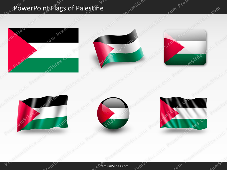 Free Palestine Flag PowerPoint Template