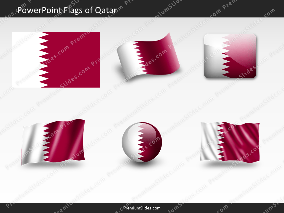 Free Qatar Flag PowerPoint Template