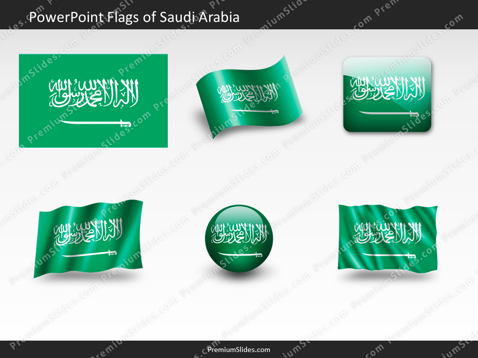 Free Saudi-Arabia Flag PowerPoint Template