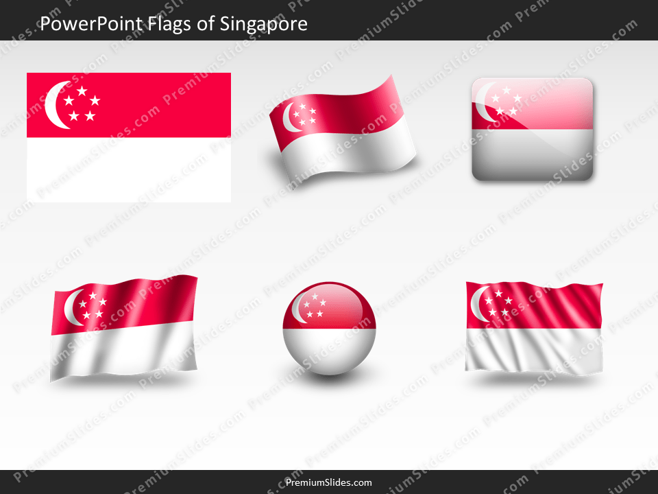 Free Singapore Flag PowerPoint Template