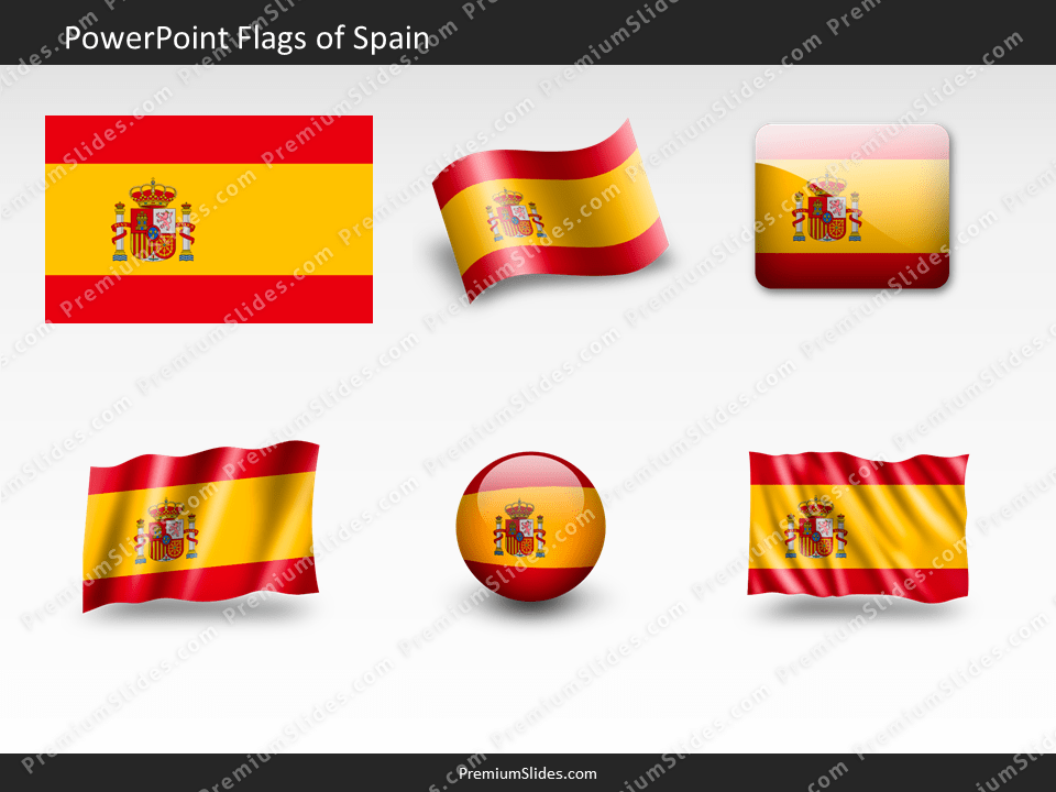Free Spain Flag PowerPoint Template