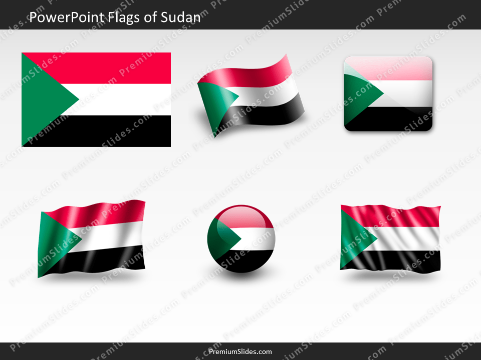 Free Sudan Flag PowerPoint Template