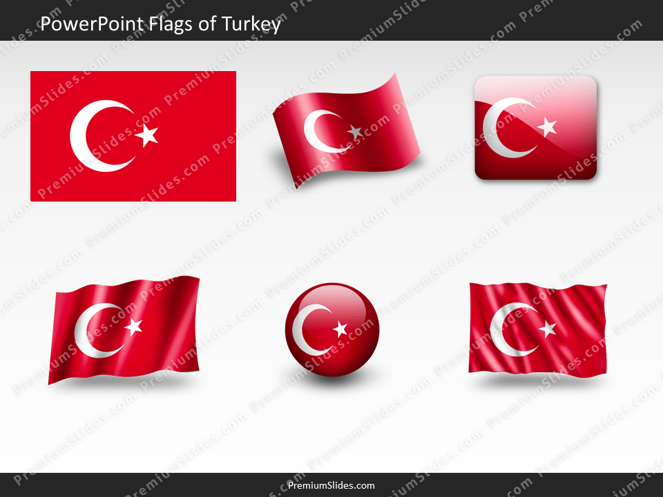 Free Turkey Flag PowerPoint Template