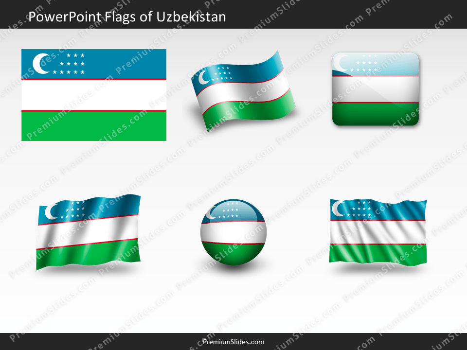 Free Uzbekistan Flag PowerPoint Template