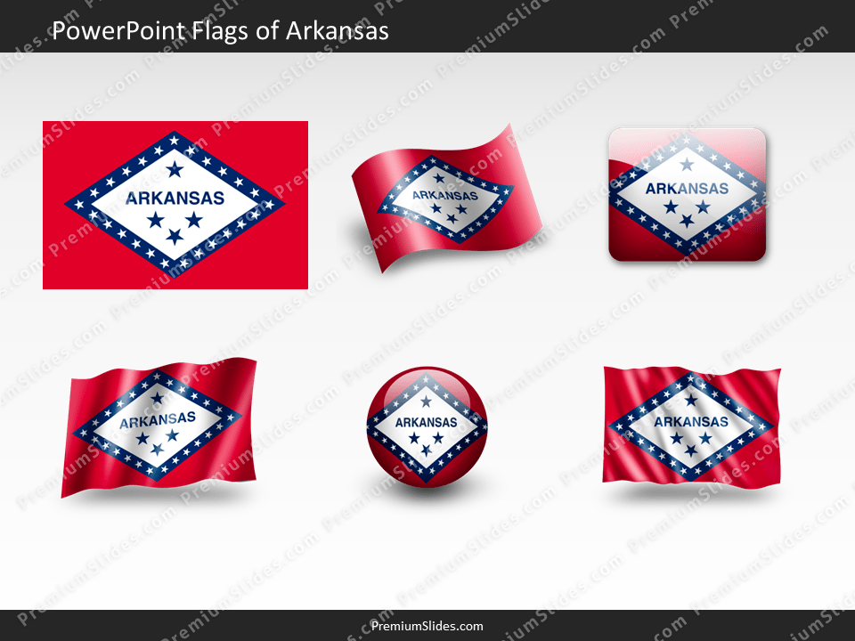 Free Arkansas Flag PowerPoint Template