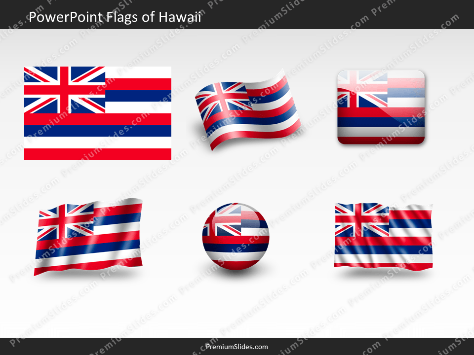 Free Hawaii Flag PowerPoint Template