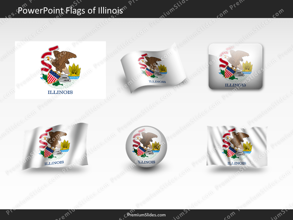 Free Illinois Flag PowerPoint Template