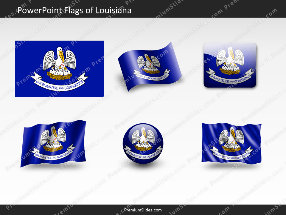 Free Louisiana Flag PowerPoint Template