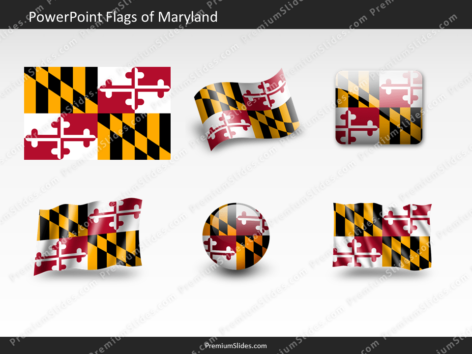 Free Maryland Flag PowerPoint Template