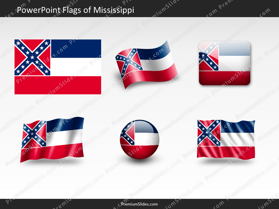 Free Mississippi Flag PowerPoint Template