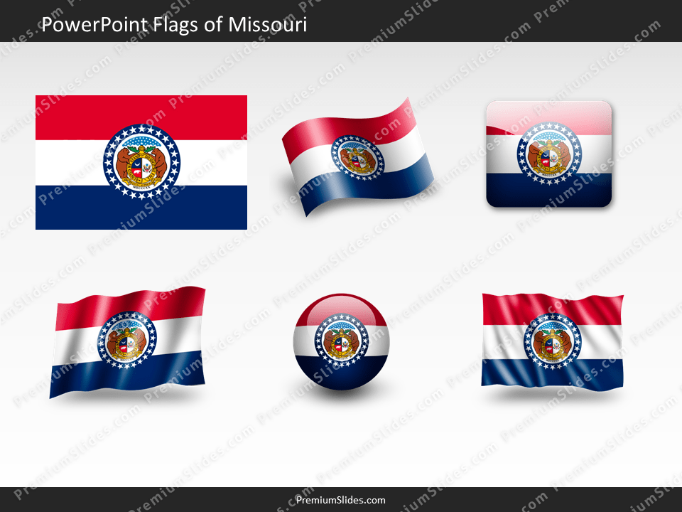 Free Missouri Flag PowerPoint Template