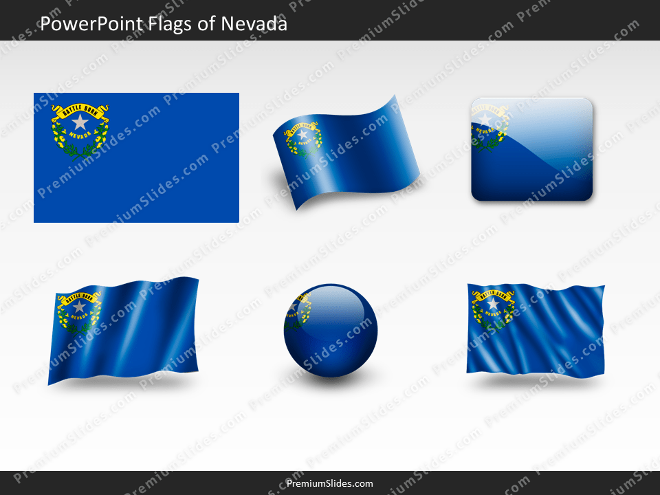 Free Nevada Flag PowerPoint Template
