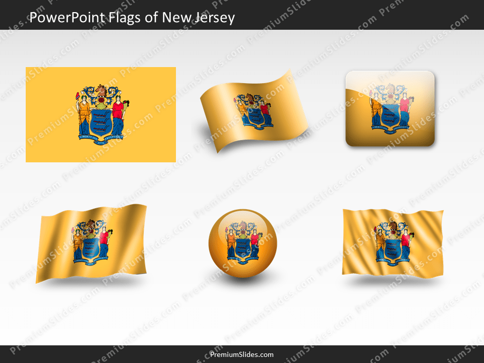 Free New-Jersey Flag PowerPoint Template