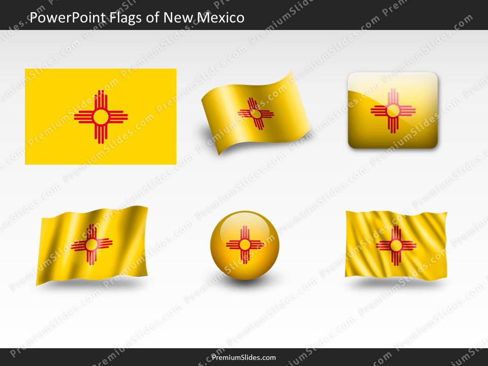 Free New-Mexico Flag PowerPoint Template