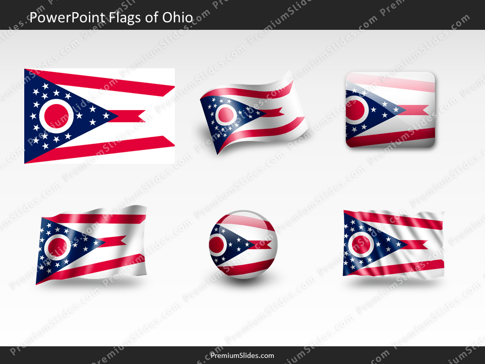 Free Ohio Flag PowerPoint Template
