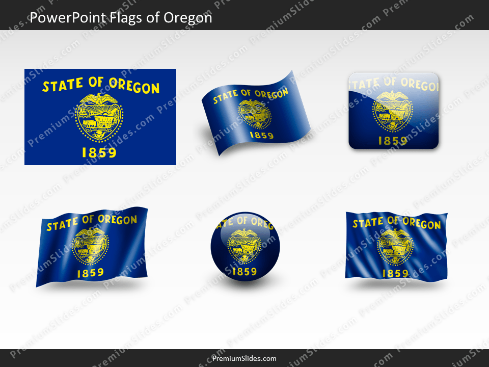 Free Oregon Flag PowerPoint Template