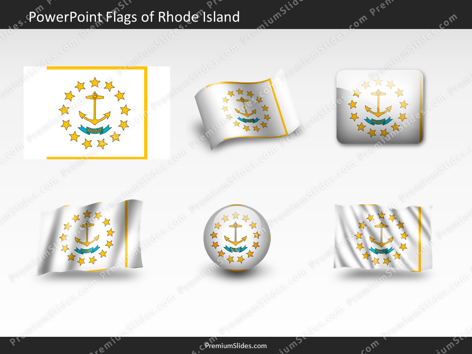 Free Rhode-Island Flag PowerPoint Template
