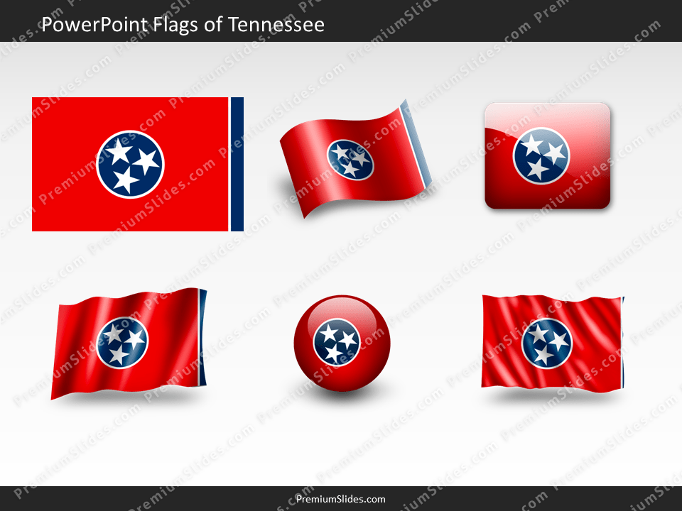 Free Tennessee Flag PowerPoint Template