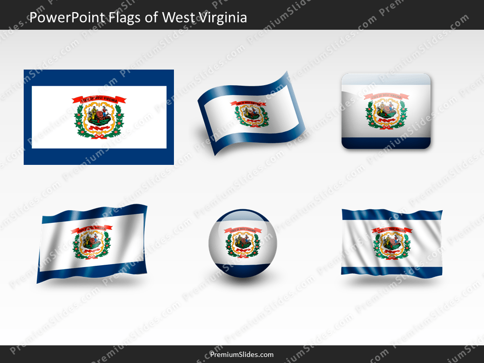 Free West-Virginia Flag PowerPoint Template