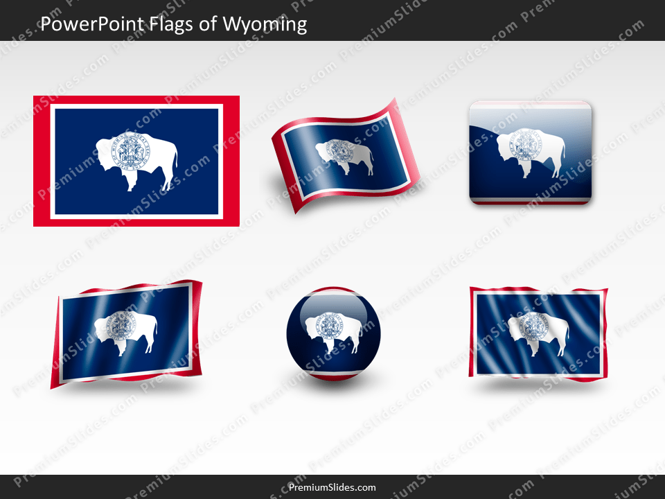 Free Wyoming Flag PowerPoint Template