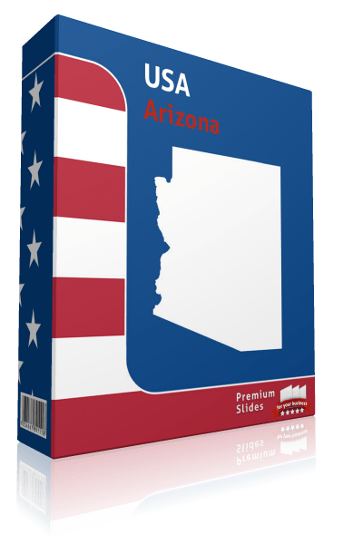 Arizona County Map Template for PowerPoint