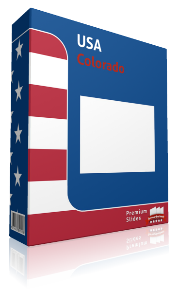 Colorado County Map Template for PowerPoint
