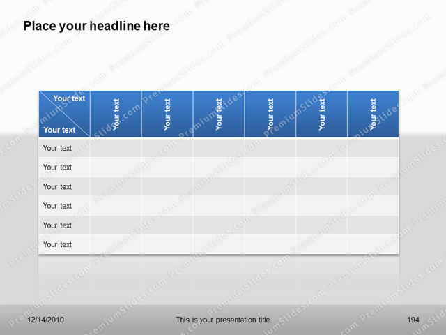 Premium PowerPoint Gantt Template
