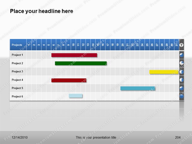 Premium PowerPoint Gantt Template