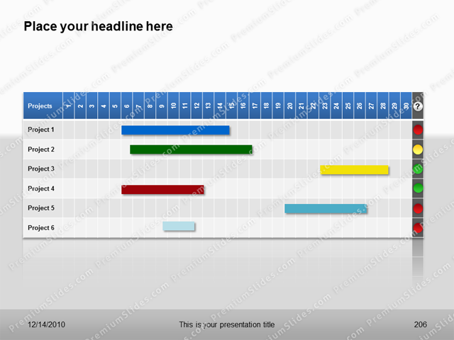 Premium PowerPoint Gantt Template